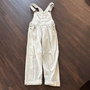 Free People Light Blue Denim Overalls